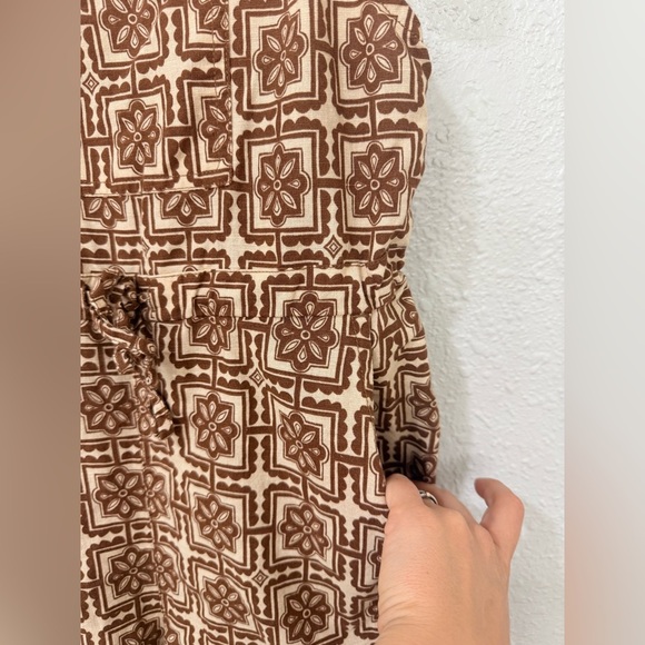 Lucy and Yak Emmy Dungarees Yuka Print Overalls Size 4 - Picture 5 of 9